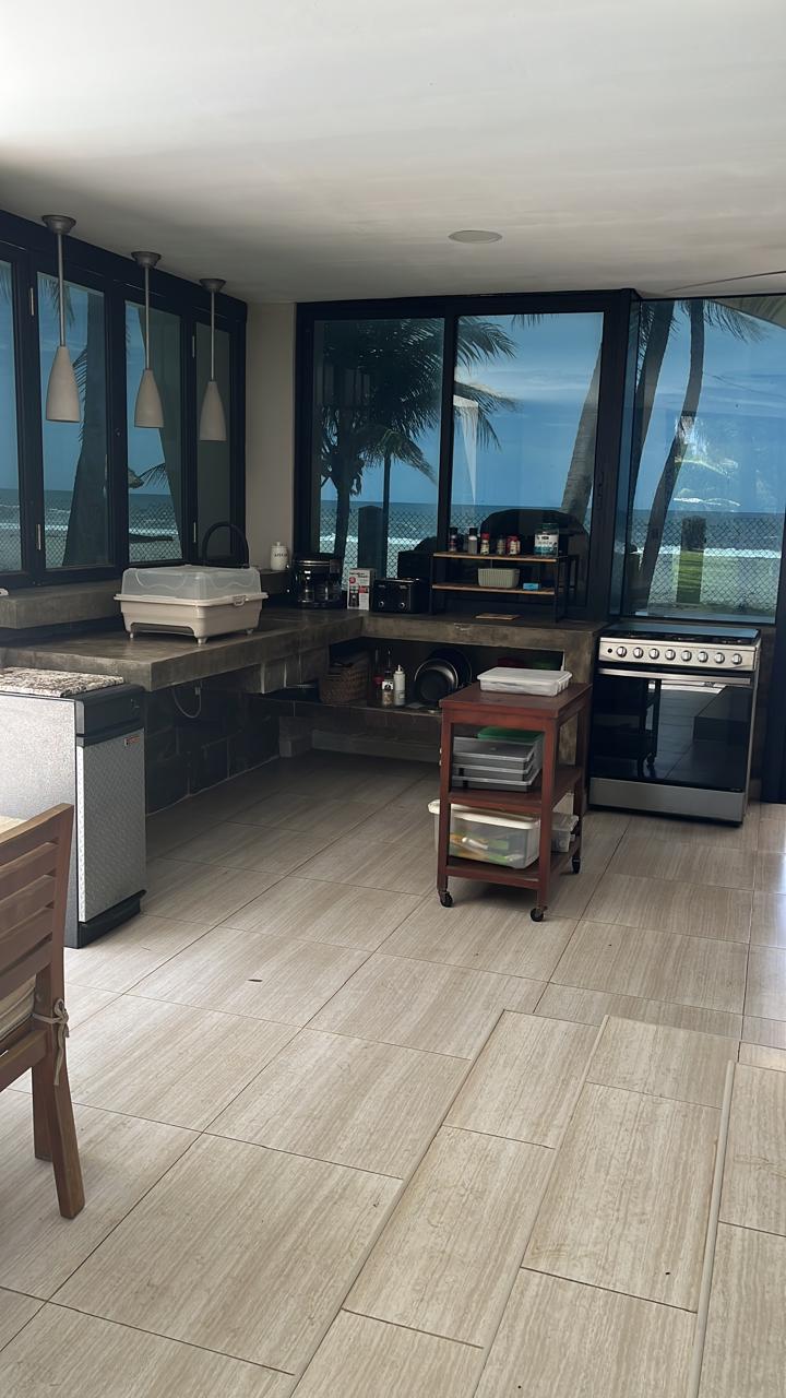 Kitchen & Living Room at House of Grace beachfront property